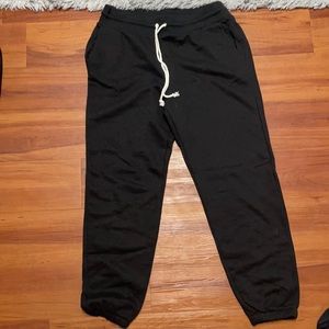 Large, black sweatpants